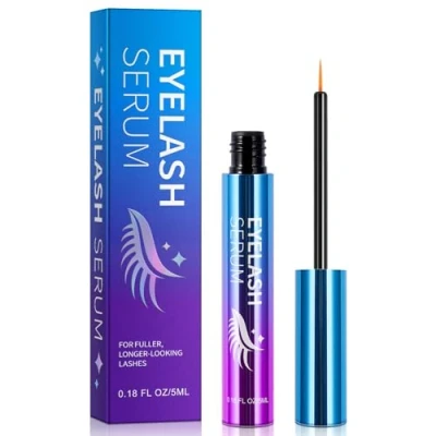 Image of Eyelash Growth Fluid, Lash Serum, Serum For Fuller, Advanced Treatment, Hormone Free, Natural Formula, Creates Thicker Lashes, Eyebrows 5Ml