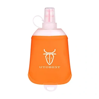 Image of UTOBEST Soft Flask Running Water Bottle Collapsible for Trail Hydration Pack Hiking Cycling Climbing 150ML