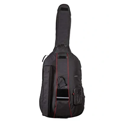 Image of GEWA Double Bass Gig Bag Prestige 3/4 25mm padding, bow pocket, sheet music backpack straps