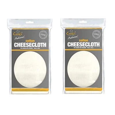 Image of Set of 2 Muslin Cheese Cloth Straining for Making Baking Steaming 180cm x 90cm
