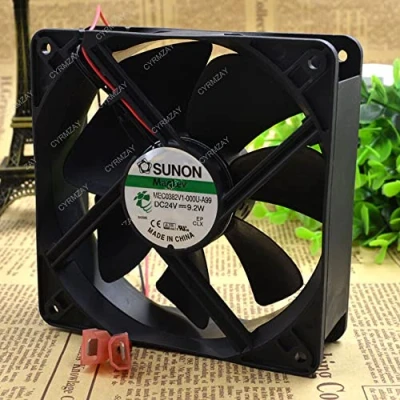 Image of CYRMZAY Compatible For SUNON MEC0382V1 000U A99 24V 9.2w 12038 2 Wire cooling fan