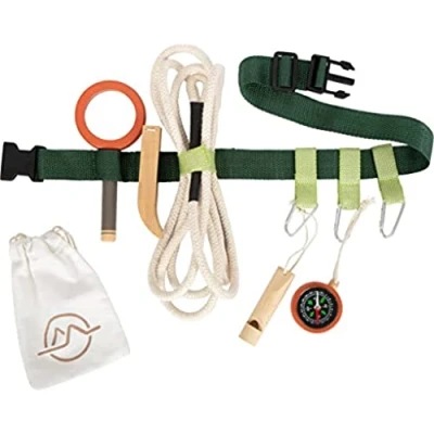 Image of small foot Explorer Belt Discover, Outdoor Toy for Trips in Nature, Children Aged 3+ Years, 12337, Unit, Multicoloured, 6 x 18,5 cm
