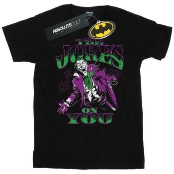 Image of DC Comics Men&#039;s Joker The Joke&#039;s On You T Shirt Black Large