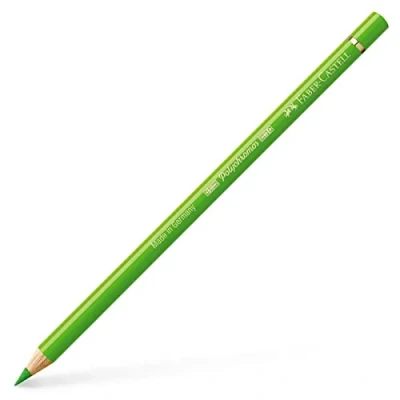 Image of Faber Castell Art &amp; Graphic Polychromos Colour Pencil, (166), Grass Green, For Art, Craft, Drawing, Sketching, Home, School, University, Colouring