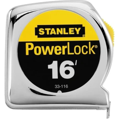 Image of Stanley 33 116 16 Foot PowerLock tape Rule (16 2 Pack)
