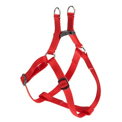 Image of Ferplast Small Dog Harness Easy XXS, Adjustable Cat Harness, to Wear, 28 38 cm. Red