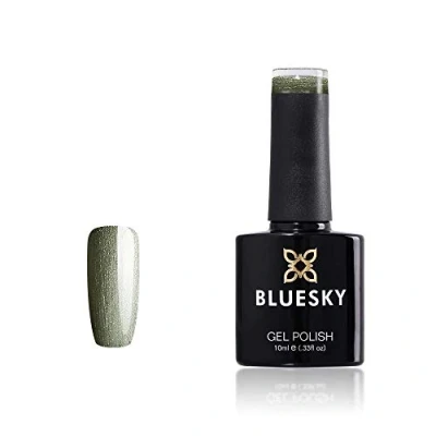 Image of Bluesky Gel Nail Polish, Olive Green, 80572, Long Lasting, Chip Resistant, 10 ml (Requires Curing Under UV LED Lamp)