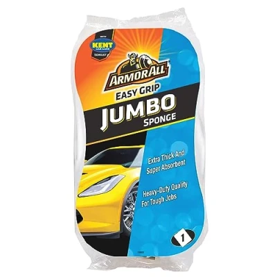 Image of Armor All, Jumbo Cleaning Sponge, Car Accessories for Exterior Cleaning, Easy to Grip Shape and Thick Durable Material Provide a Better Experience, Ideal &amp; Motorcycle Detailing