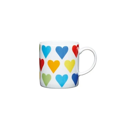 Image of KitchenCraft Hearts Porcelain Espresso Cup