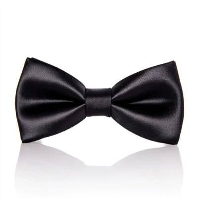Image of Chilliyin Adjustable Bowtie,Men&#039;s Black Bow Tie Men Classic Tuxedo Wedding Bowtie Pre Tied for