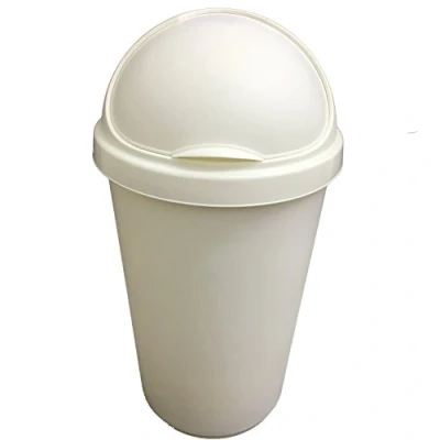 Image of Whitefurze Cream 30 Litres Bullet Bin With Lid