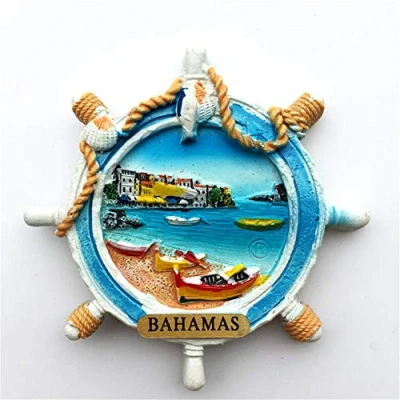 Image of Weekino Bahamas Fridge Magnet 3D Resin Handmade Craft Tourist Travel City Souvenir Collection Refrigerator Sticker
