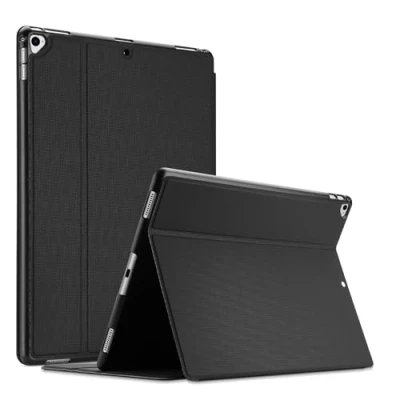 Image of ProCase for iPad Pro 12.9 Inch 2017/2015 Case (Old Model, 1st and 2nd Generation), Ultra Slim Lightweight Stand Smart Protective Folio Cover Black
