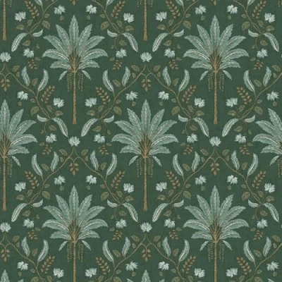 Image of Palm Trellis Green Wallpaper Tropical Leaves Trees Botanical Naturistic Holden Decor 13750