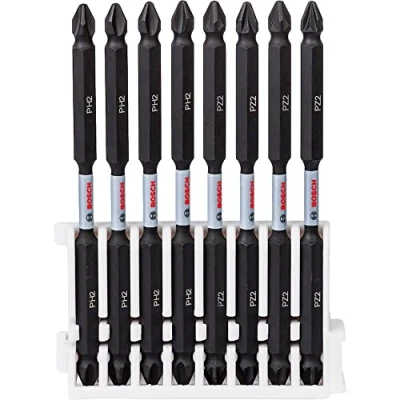 Image of Bosch Professional 8pcs. Double Screwdriver Bit Set (Impact Control, PH/PZ Bits, Length 110mm, Pick and Click, Accessory Impact Drill)