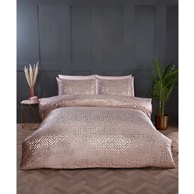 Image of Rapport Home Bellagio Duvet Cover Set (King, Blush)