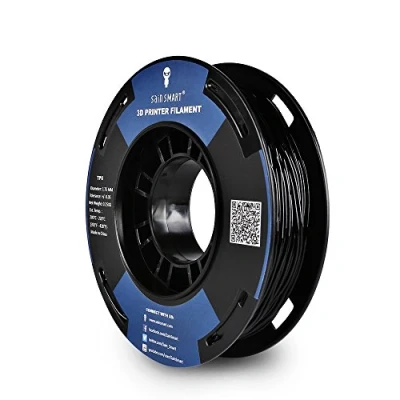 Image of SainSmart Small Spool, 1.75 mm, Thermoplastic Polyurethane (TPU), Flexible 3D Filament, 250 g, Accuracy +/ 0.05 Shore 95A, Red