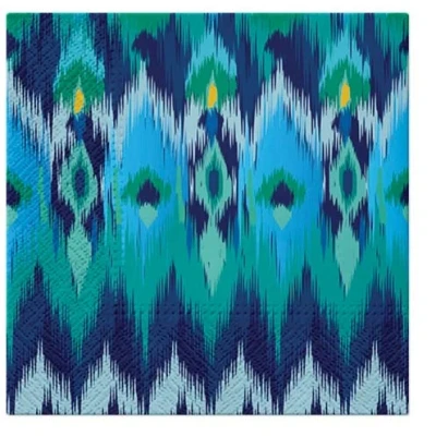Image of 20pcs EXCLUSIVE Paper Lunch Napkins for Decoupage Event Party Peacock Feathers sdl129500