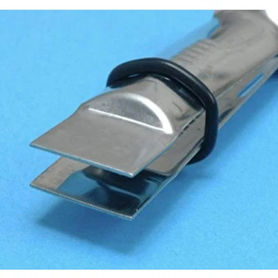 Image of PME Straight Line Plain Crimper, Large, Silver