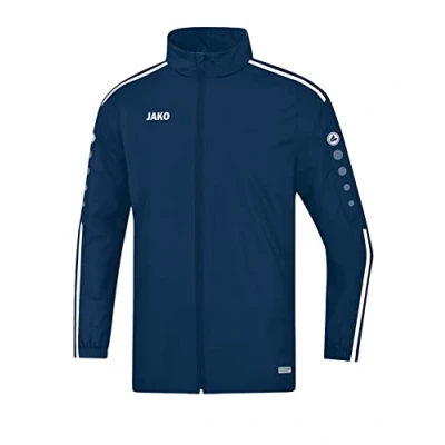 Image of Jako Men&#039;s Rain Jacket, Size L, Navy/White