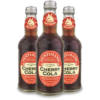Image of Fentiman&#039;s Cherry Cola Fizzy Drink, 275ml Glass Bottle (12 Pack)