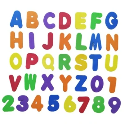 Image of 36 Pcs Bath Letters and Numbers,Foam Letters,Removable Foam Creative,Foam Numbers Bath,for Baby Toys Bathtub Learning &amp; For Kids