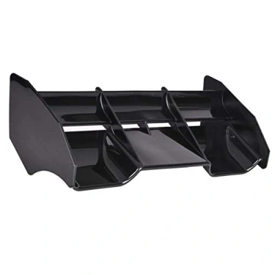 Image of KEEDA 1/8 RC Car Plastic Tail Wing Body Shell Rear for Scale Short Course Truck Off Road Racing Buggy Model (Black)