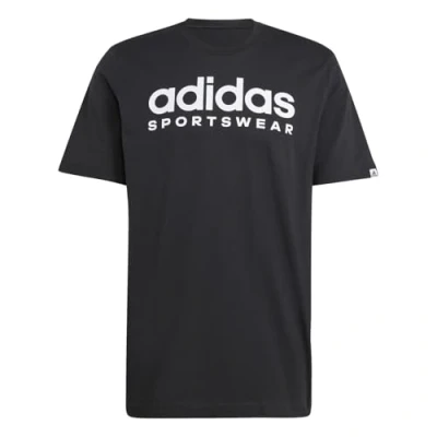 Image of adidas Sportswear TEE Print Tshirt, Men&#039;s, Size: Small, Black