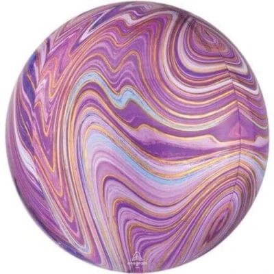 Image of Amscan 4139501 Orbz Marblez: Purple