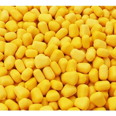 Image of Bank Tackle Pop Up Corn 7 Colours Imitation Carp Bait Fake Sweetcorn Fishing (Yellow, 100 Pack)