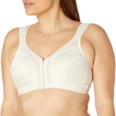 Image of PLAYTEX Women&#039;s 18 Hour Comfort Strap Wireless Bra, Full Coverage Bra with 4 Way TruSupport, Single &amp; 2 Pack, Natural Beige, 40D