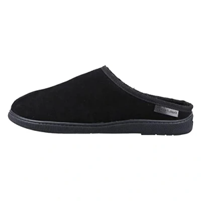Image of Hush Puppies Men&#039;s Ashton Slipper, Black, 6 UK