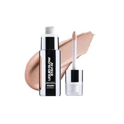 Image of Sacheu Liquid Glow STAY N Highlighter &amp; Illuminator Makeup — 30ml Long Lasting Luminous Lightweight Dewy Finish, Aura