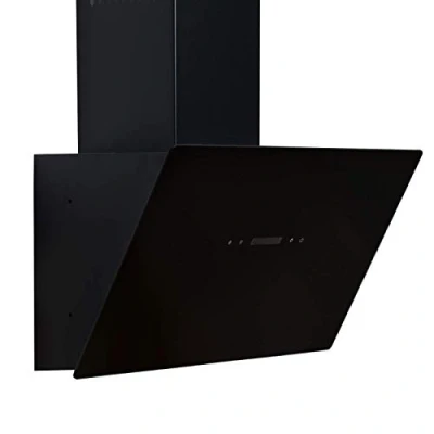 Image of SIA TAG60BL 60cm Black Angled Touch Control Cooker Hood Kitchen Extractor Fan