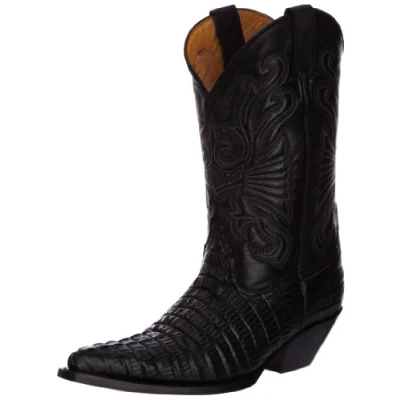 Image of Grinders Men&#039;s Carolina Cowboy Boots, Black, 9 UK