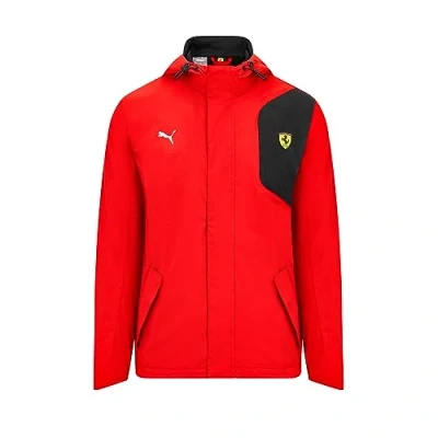 Image of PUMA Scuderia Ferrari Rain Jacket Men Red Size: XXL