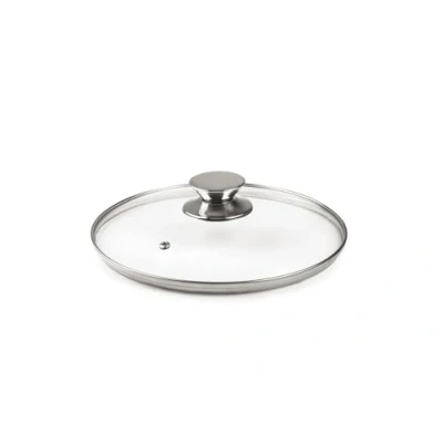 Image of IBILI 971620 Glass Lid With Stainless Steel Knob, 20 Cm