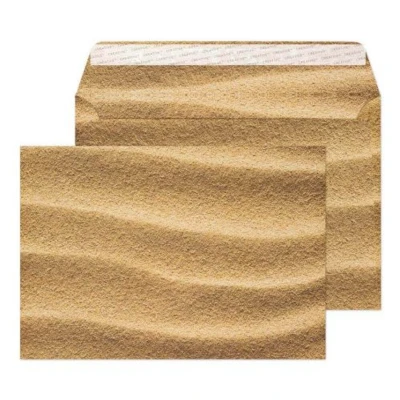 Image of Blake Creative Senses C5 162 x 229 mm 135gsm Peel &amp; Seal Natural Finish Wallet Envelopes (NT360) Sahara Sand Design Pack of 125