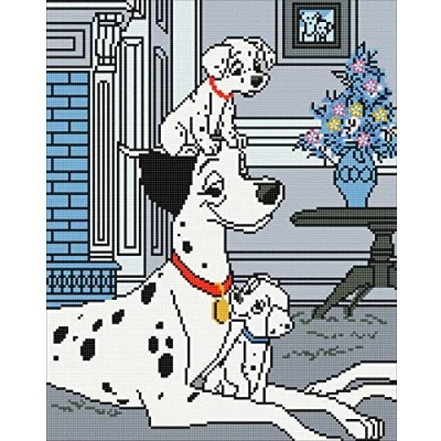 Image of CRYSTAL ART Disney 101 Dalmatians Diamond Board 40 x 50 cm