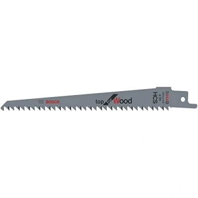 Image of Bosch Professional 2x Reciprocating Saw Blade S 644 D Top for Wood (for Construction Timber, Chipboard, MDF, 150 x 19 1,25 mm, Accessories Saws)
