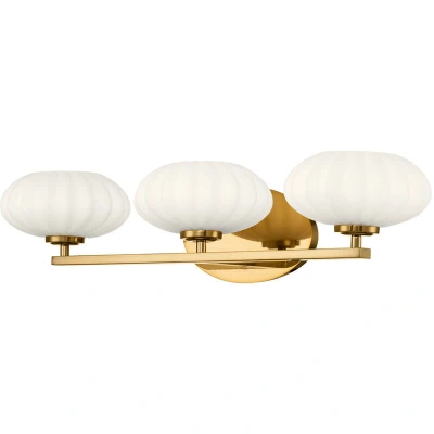 Image of Kichler Pim Bathroom Wall Lamp Fox Gold, 3000K, IP44