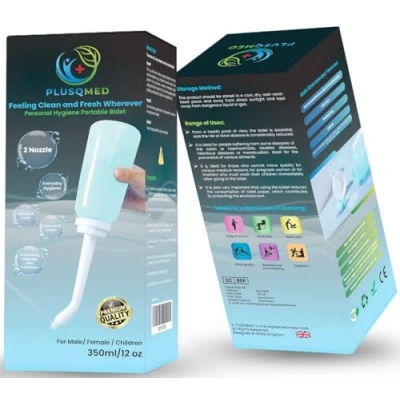 Image of Portable Bidet for Postpartum 350ml ,Post Birth Perineal Wash Bottle ,Upside Down Squeeze ,Essentials Clean Personal Hygiene Care