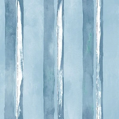 Image of Galerie G67591 Smart Stripes 2, Panelling Design Wallpaper, Bright Blue, 10m x 53cm