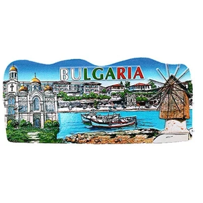 Image of 3D Bulgaria Fridge Magnet Travel Souvenir Gift Home &amp; Kitchen Decoration Magnetic Sticker Refrigerator Collection