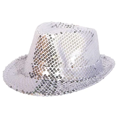 Image of Trilbly Hat Sequin Deluxe Silver