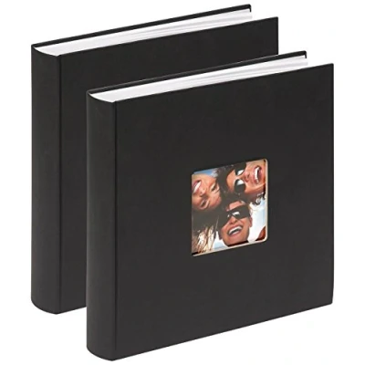 Image of walther Design Photo Album Black 30 x cm with Cover Punching, Double Pack, Fun FA 208 BD