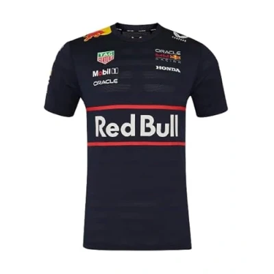 Image of Red Bull Racing F1 Team T Shirt, Official Kit 2025 Season, Night Sky Blue (UK, Alpha, 3XL, Regular, Navy)