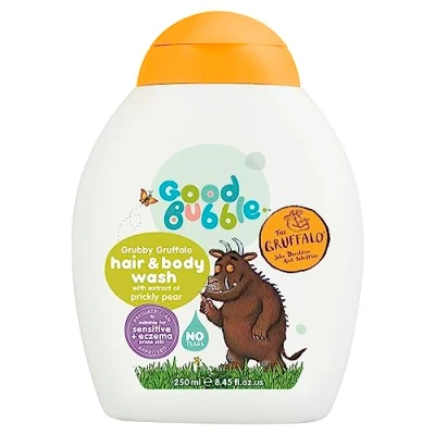 Image of Good Bubble Gruffalo Kids Hair &amp; Body Wash 250ml Tear Free Sulphate with Prickly Pear