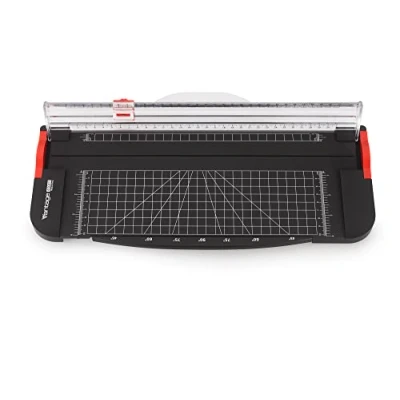 Image of Vantage Paper Cutter (Handy Rotary with 5 to a Maximum of 12 Sheets Cutting Capacity, up DIN A4), Black, 300 mm (40001 16868)
