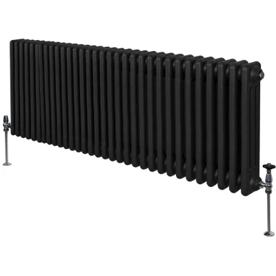 Image of MonsterShop Traditional 3 Column Radiators 600 x 1462mm Black